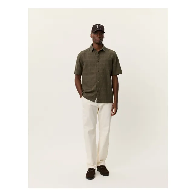 Charlie Cotton Short Sleeve Shirt | Khaki