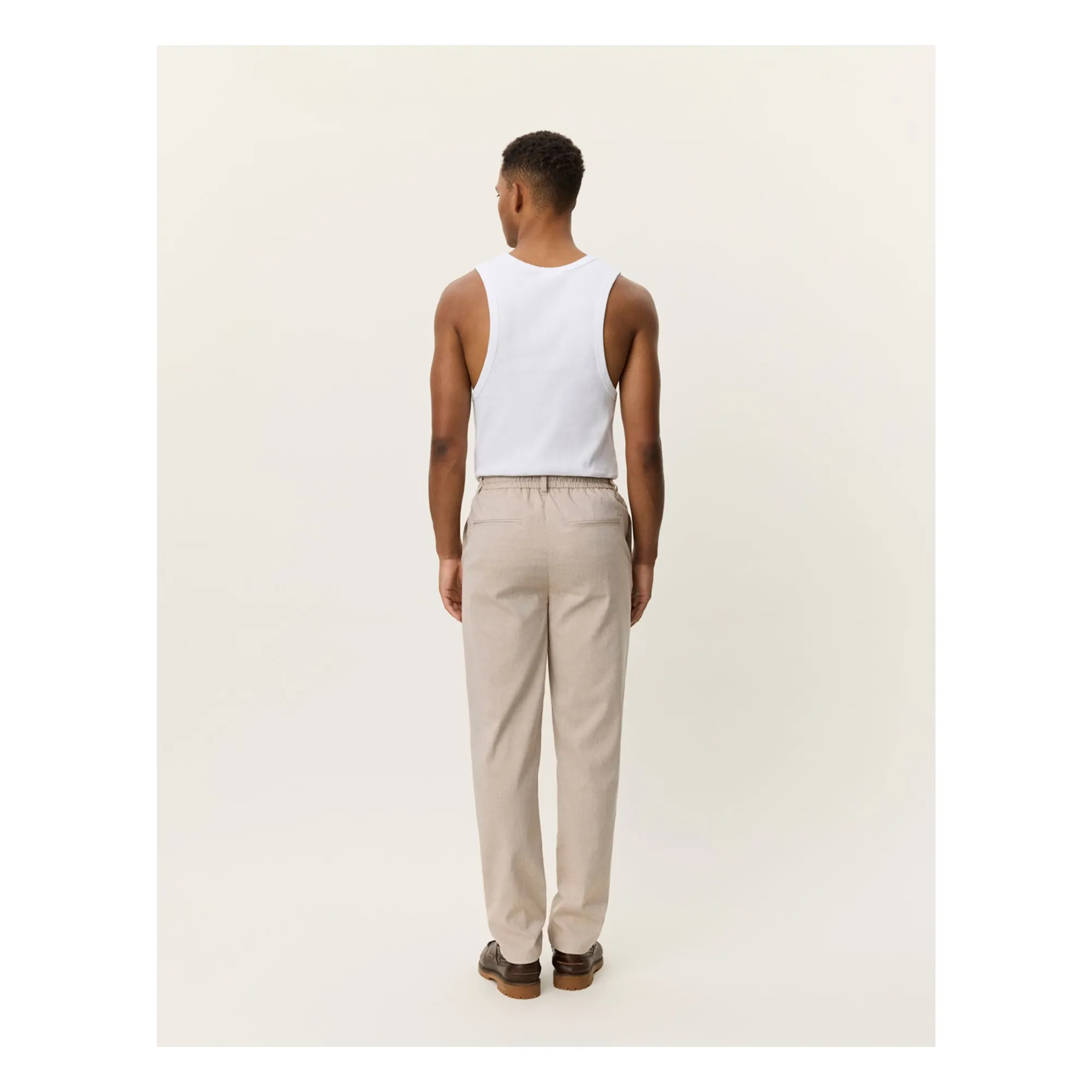 Pantalon Como Fuselé | Beige- Image produit n°2