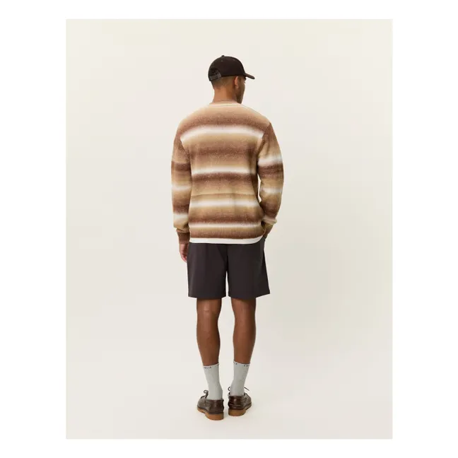 Cardigan Boston Gradient Maille | Marron clair 