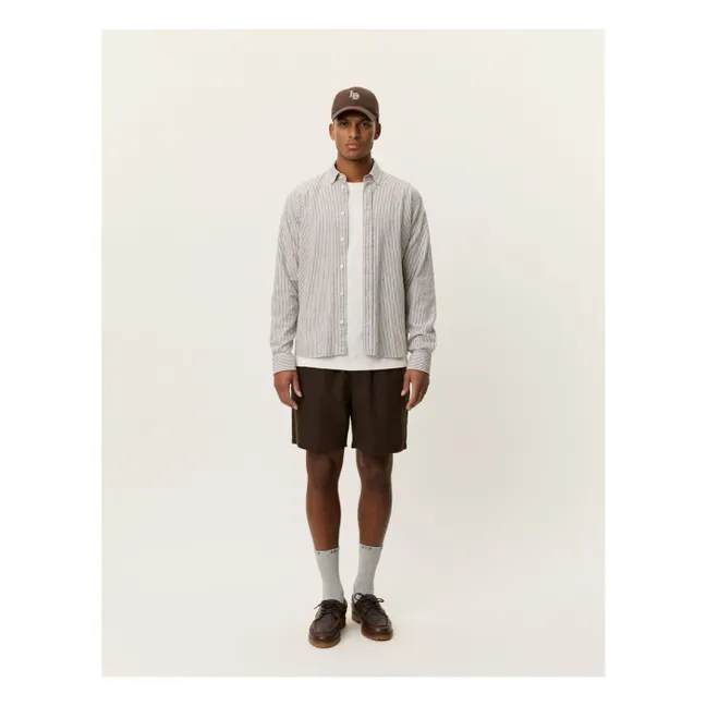 Chemise Rayé Konrad Lin | Marron clair 