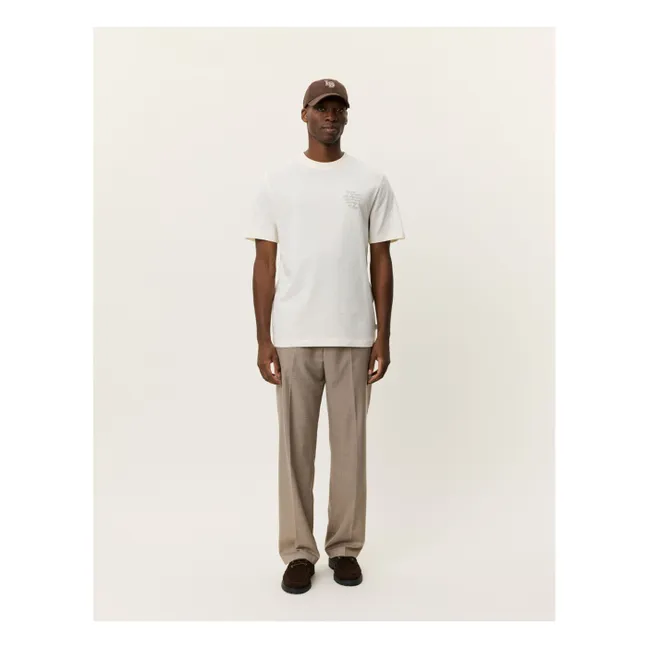 Ben Faience organic cotton T-shirt | Cream