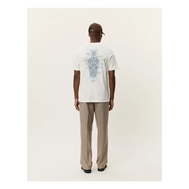 Ben Faience organic cotton T-shirt | Cream