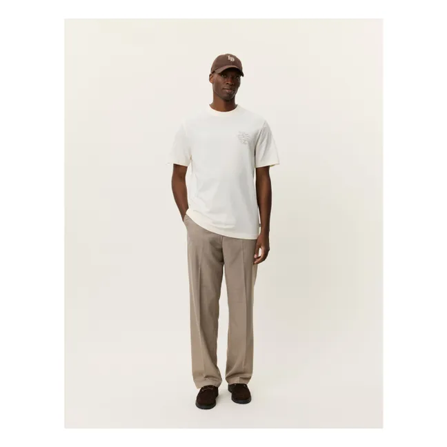 Ben Faience organic cotton T-shirt | Cream