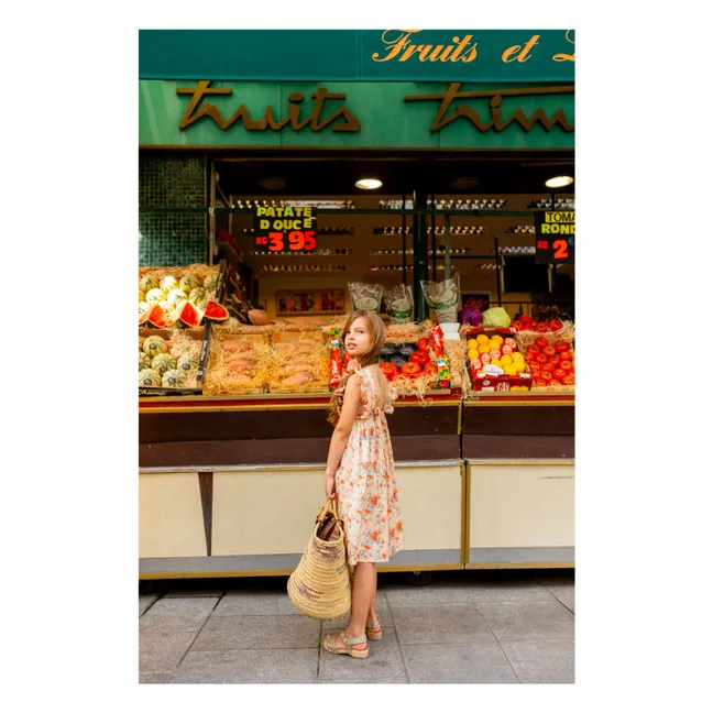 Vestido Arlette Fleurie | Beige rosado