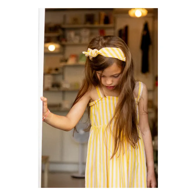 Robe Aimée Rayée | Jaune