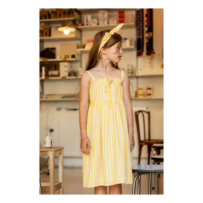 Robe Aimée Rayée | Jaune