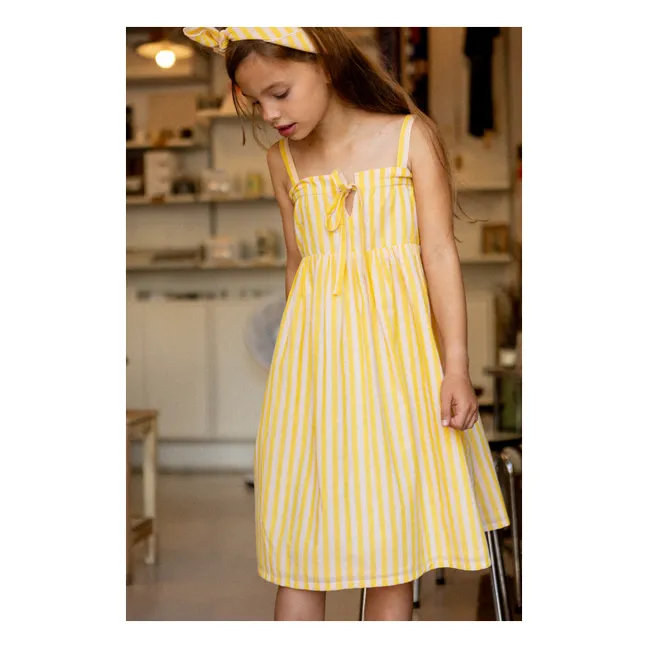 Robe Aimée Rayée | Jaune