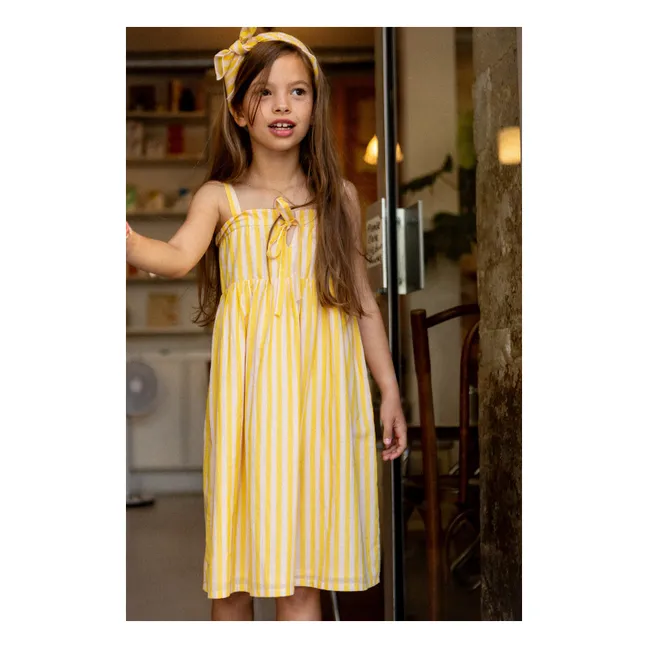 Robe Aimée Rayée | Jaune
