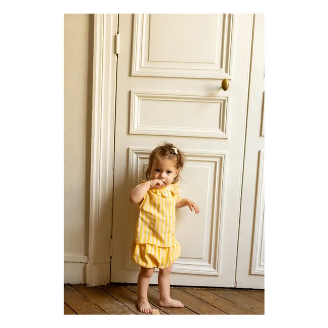 Blusa de rayas Nilah | Amarillo
