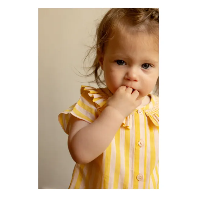Blusa de rayas Nilah | Amarillo