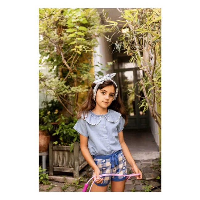 Blusa May Chambray | Azul Claro