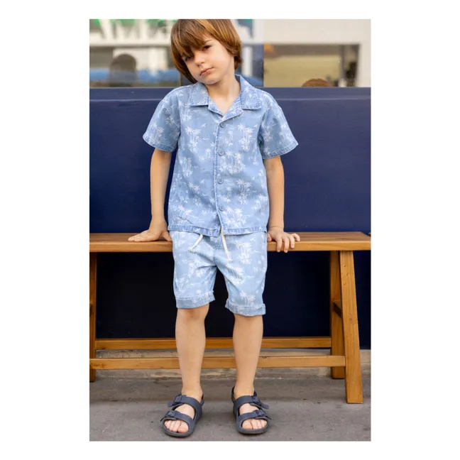 Denim Magnum Hawaii shirt | Light Blue
