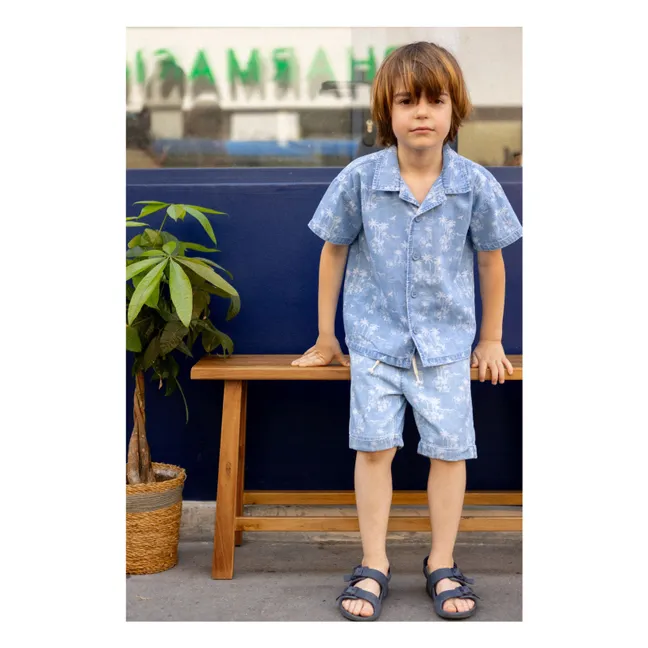 Denim Magnum Hawaii shirt | Light Blue
