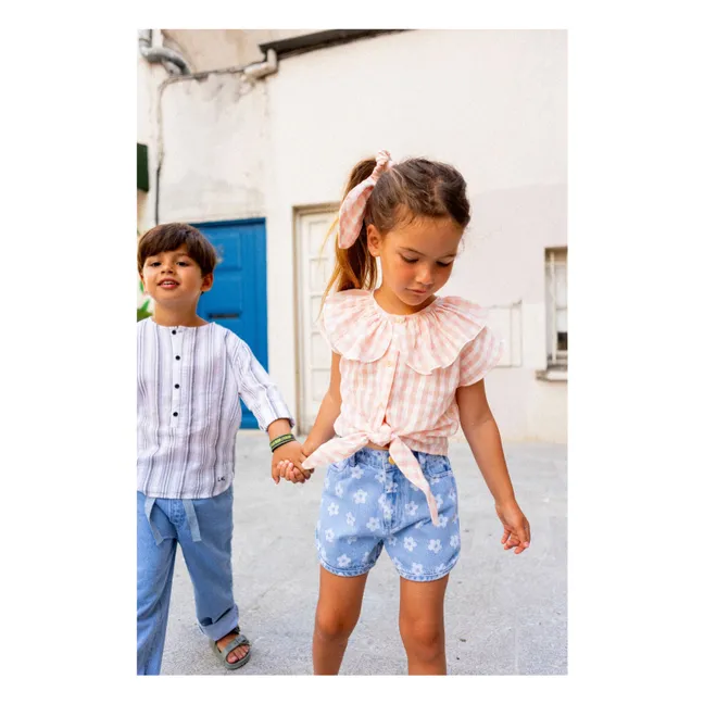 Blouse April Vichy | Rose pâle