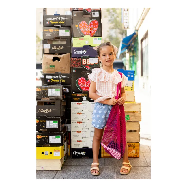 Andrea Pantaloncini di jeans Fiori | Azzurro