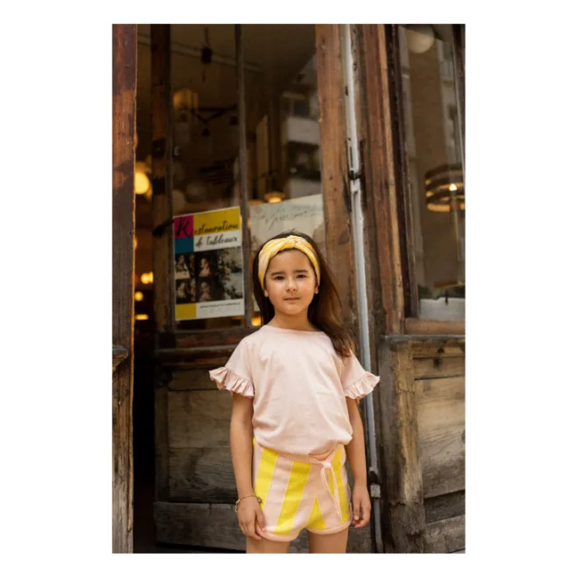 Pantaloncini Iris a righe | Giallo