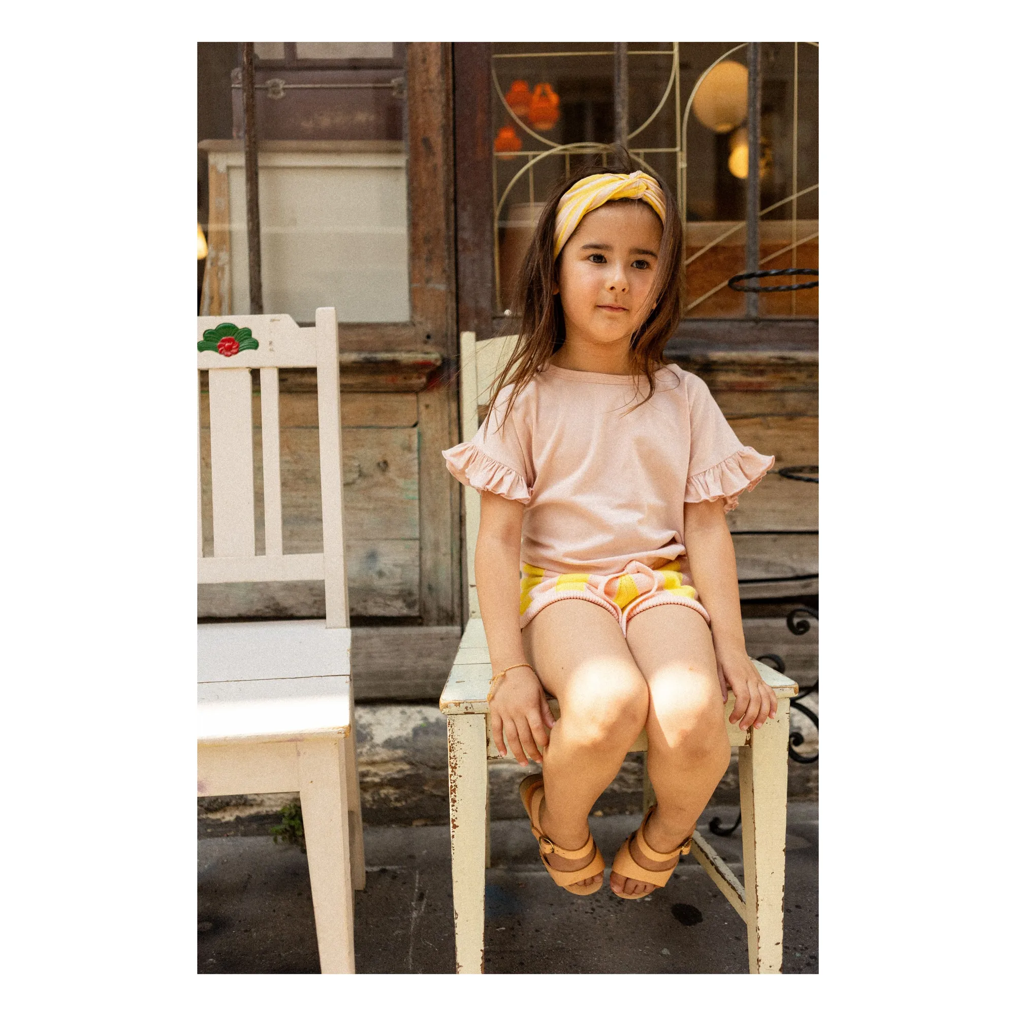 Bandeau Francesca Rayé | Jaune- Image produit n°5
