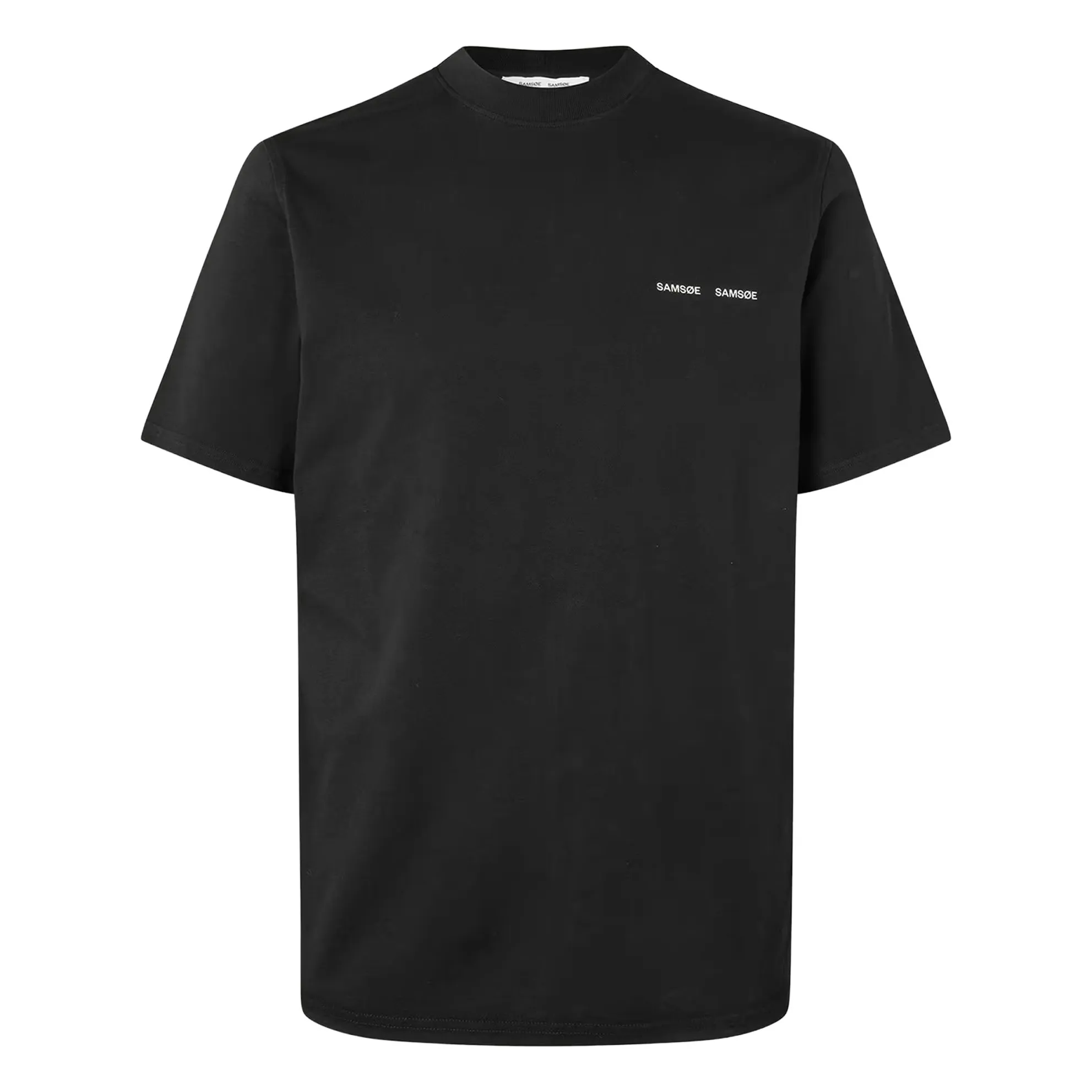 Samsoe Samsoe Black Norsbro 6024 Organic Cotton T-Shirt