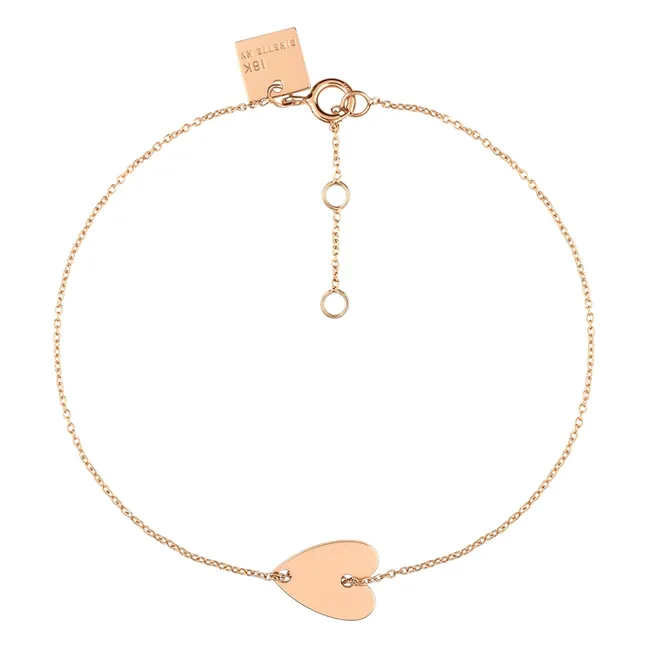 Bracelet Angele Mini Heart | Or rose
