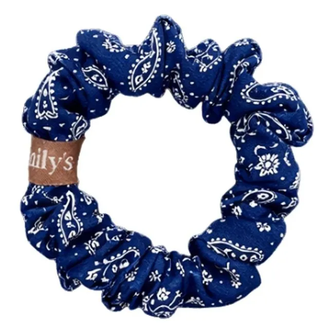 Chouchou Bandana en soie - Small | Bleu