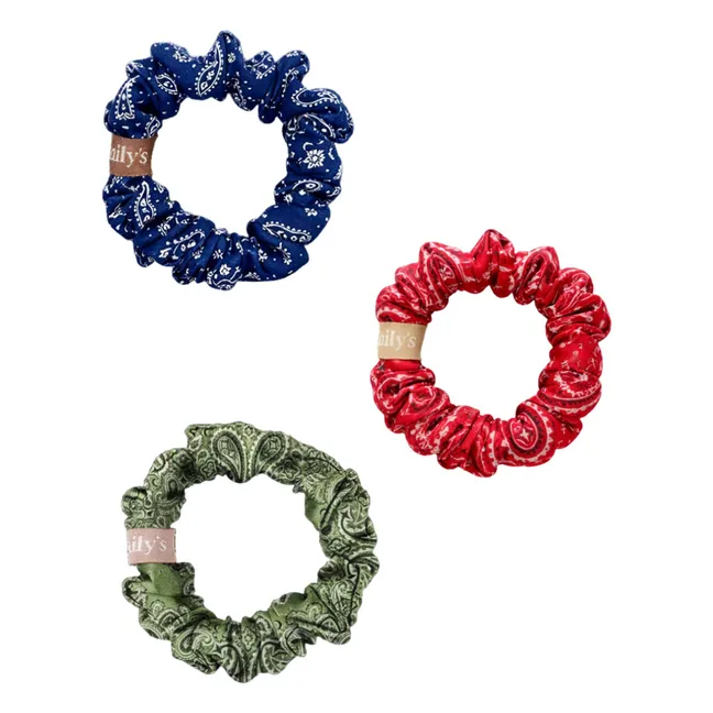 Chouchou Bandana en soie - Lot de 3