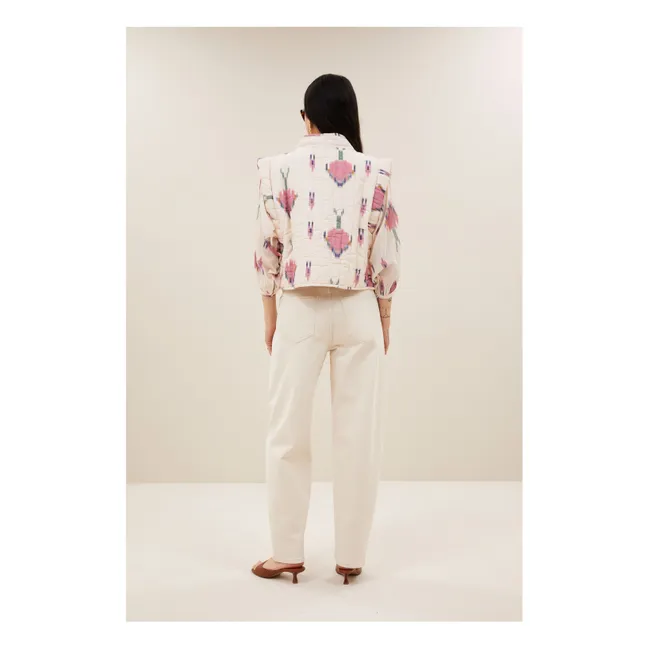 Veste Isla Ikat Coton | Ecru