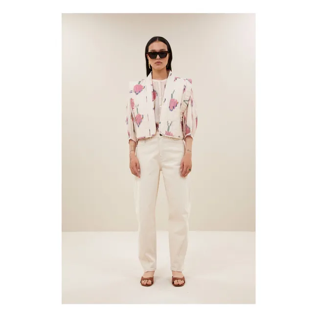 Veste Isla Ikat Coton | Ecru