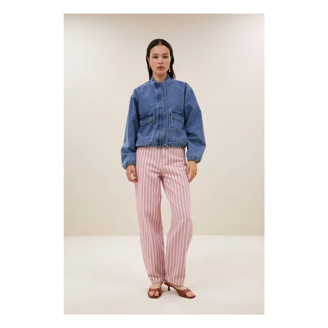 Maggie Organic Cotton Denim Jacket | Denim blue