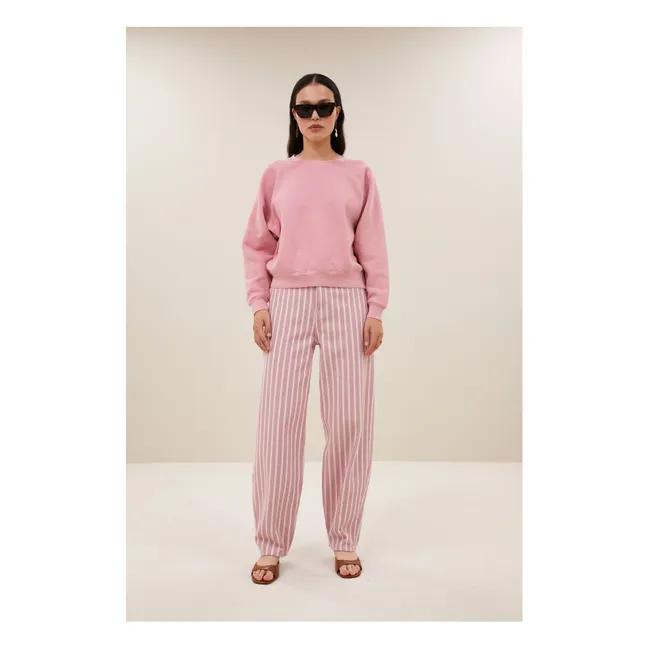 Carrie organic cotton sweatshirt | Rose boisé