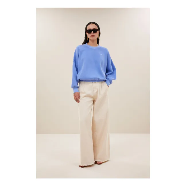 Sweat Malyn Coton Bio | Bleu