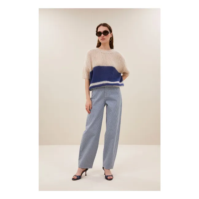 Pull Rayures Nino | Bleu marine