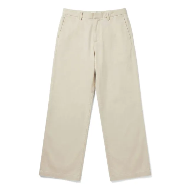 Pantalon Large Paris | Ecru