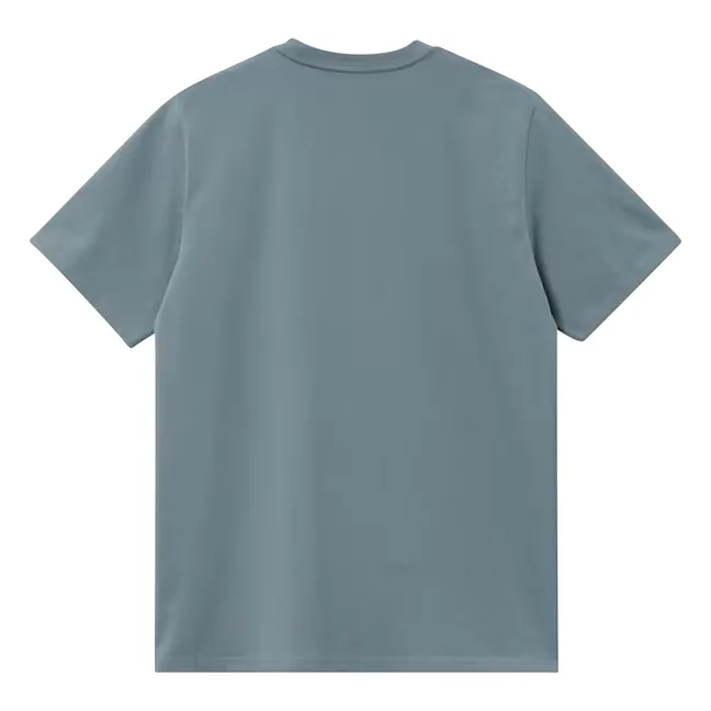 T-shirt Poche | Bleu Acier