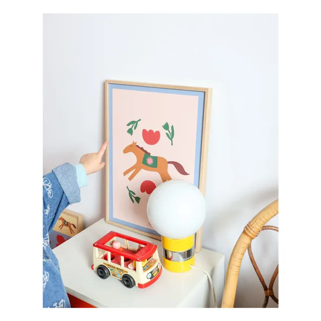 Affiche Cheval Nomade | Beige