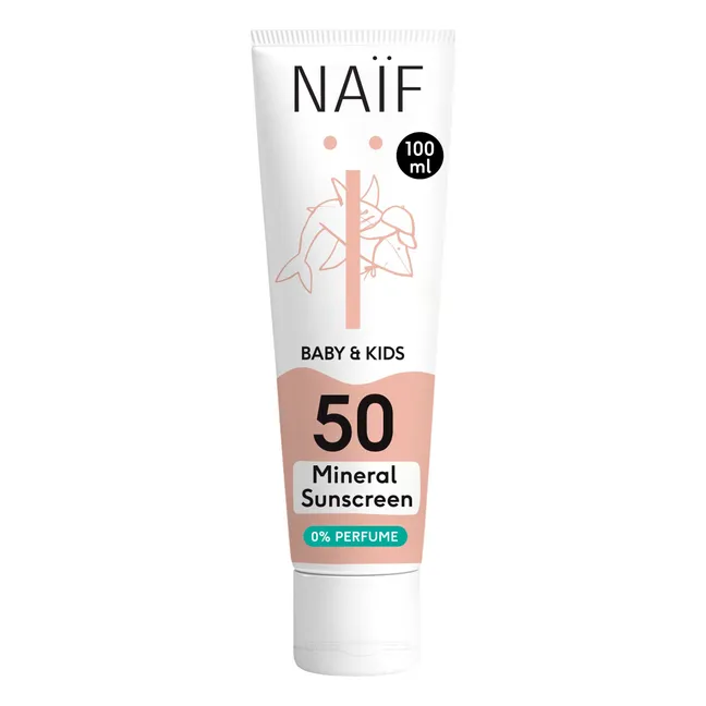 SPF50 fragrance-free sun cream for babies and children - 100 ml