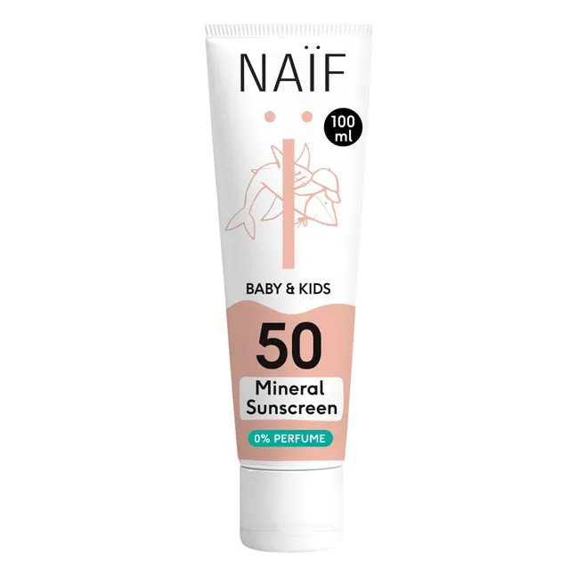 SPF50 fragrance-free sun cream for babies and children - 100 ml