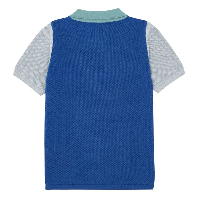 Polo Enzo organic cotton knit | Cobalt