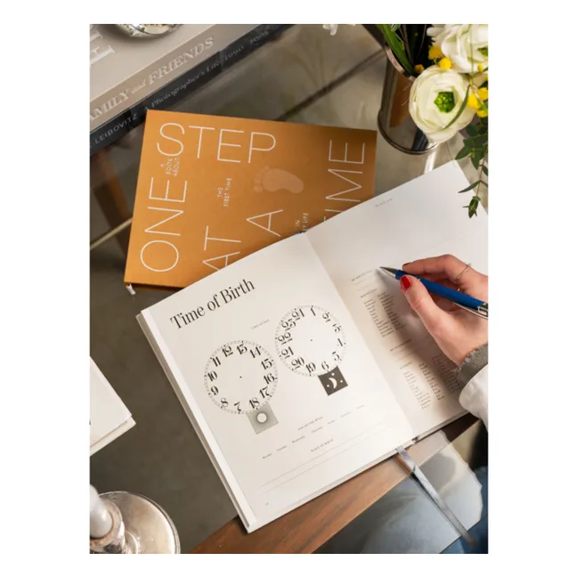 Baby photo album One Step at a Time | Ochre