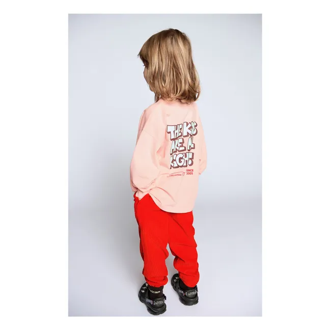 Fizvallay Long Sleeve T-Shirt The Kids Are All Right | Pale Pink