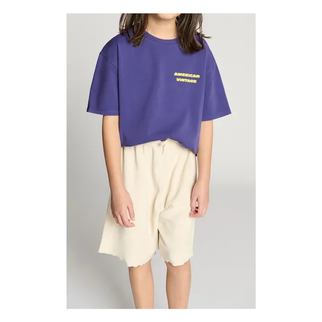 Fuxow Pantalones cortos de algodón orgánico | Crudo
