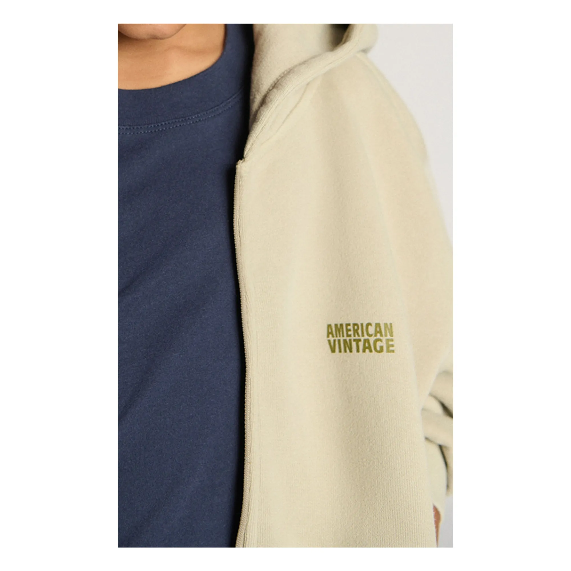 Sweat Zippé Izubird | Gris clair- Image produit n°4
