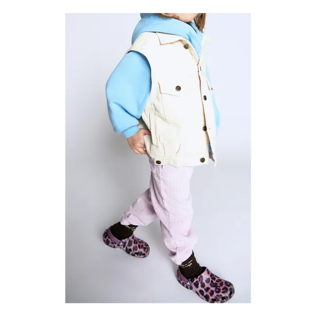 Veste Denim Sans Manches Snopdog | Ecru