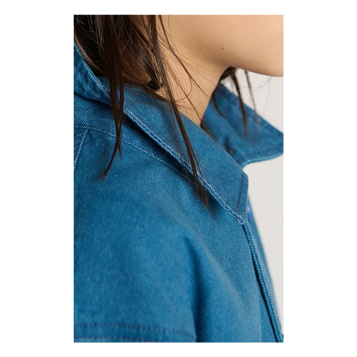 Veste Workwear Boutonnée Comow | Bleu- Image produit n°7