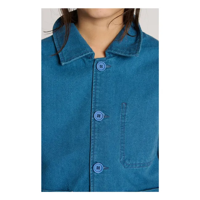Comow button-down workwear jacket | Blue