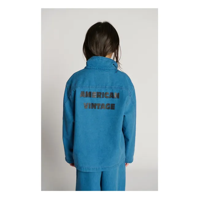 Comow button-down workwear jacket | Blue
