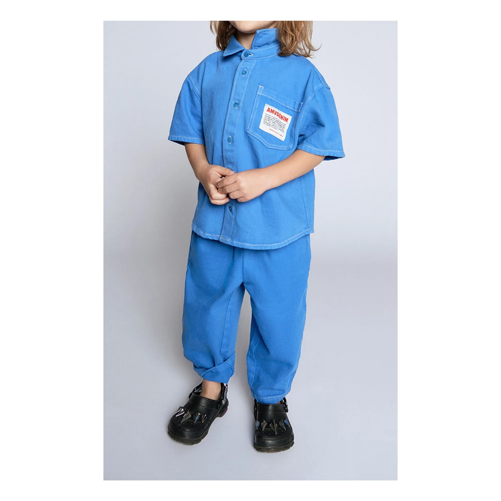 Jean Cordon Pusway Coton Bio | Bleu- Image produit n°5