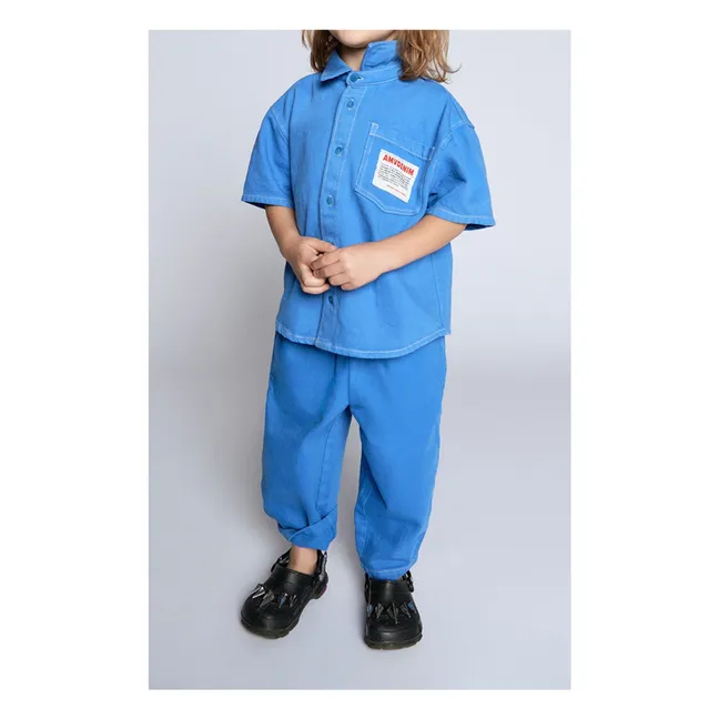 Jeans mit Kordelzug Pusway Bio-Baumwolle | Blau