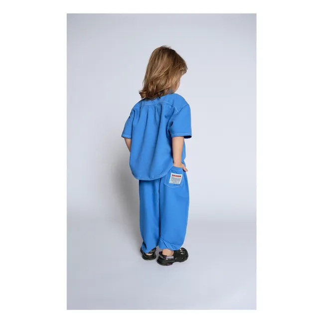 Pusway Organic Cotton Drawstring Jeans | Blue