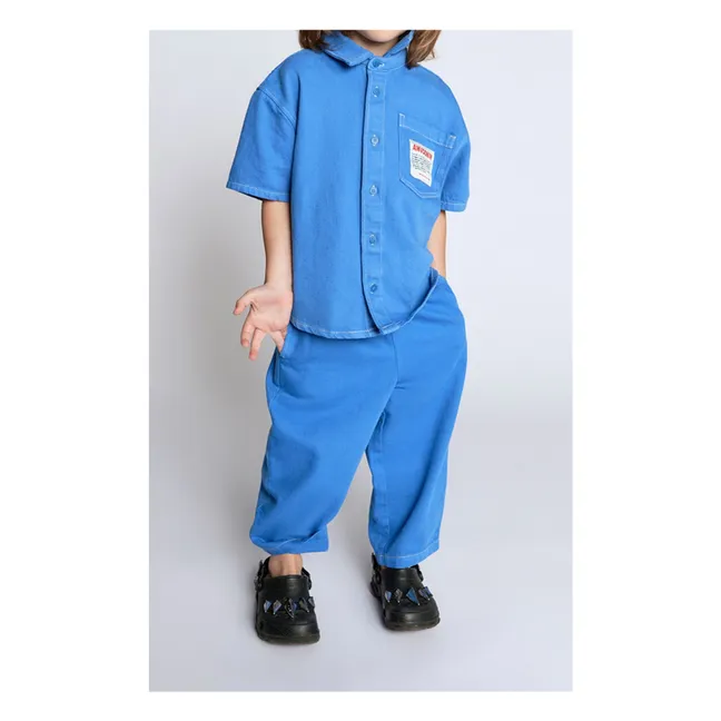 Jeans mit Kordelzug Pusway Bio-Baumwolle | Blau