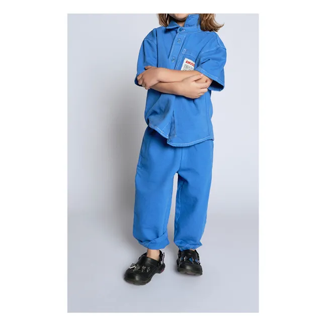 Pusway Organic Cotton Drawstring Jeans | Blue